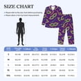 thumbnail image 4 of Honeii Carnival Masks and Beads Pattern Mens Pajamas Set,2pcs Men's Lounge Long Sleeve Sleep Shirt and Pajama Bottoms Sleepwear Set,Mens Pjs Sets-Large, 4 of 7