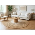 thumbnail image 5 of Avyay Rugs Hand-Tufted Wool Round Area Rug, 5 ft Round, Warm Natural, Indoor Use, 5 of 5