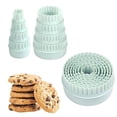 thumbnail image 2 of stanreset 8 Pieces Set Cupcake Round ShapeCookie Mould Two Sided Cookies Press Tool Baking Molds Self-Assembly Home, 2 of 6