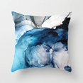 thumbnail image 1 of Pillow Covers Set of 4 Navy Blue Couch Pillows,The pattern is single-sided printing, Watercolor Dots Marble Sea Crystal Texture Pattern Cushion Covers Home Decorative 18X18 Inch, 1 of 7