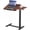Brown, variant on EDX Overbed Bedside Desk, Rolling Laptop Stand Tray Overbed Table with Wheels and Height Adjustable for Laptop Bed Sofa, Black