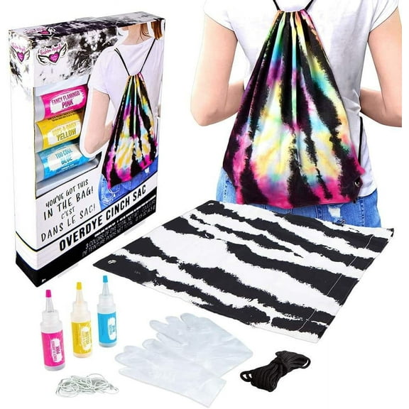 Fashion Angels Overdye Cinch Sak DIY Tie Dye Kit
