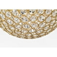 thumbnail image 3 of Laverna 9.4 in. 1-Light Indoor Satin Gold Finish Semi-Flush Mount Ceiling Light with Light Kit, 3 of 5