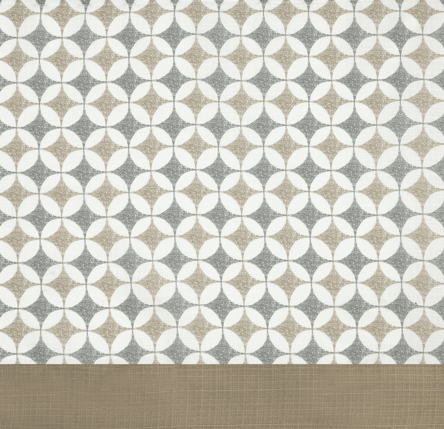 Achim Callie Cuff Tab Top Window Curtain Panel - 52x63 - Taupe/Silver