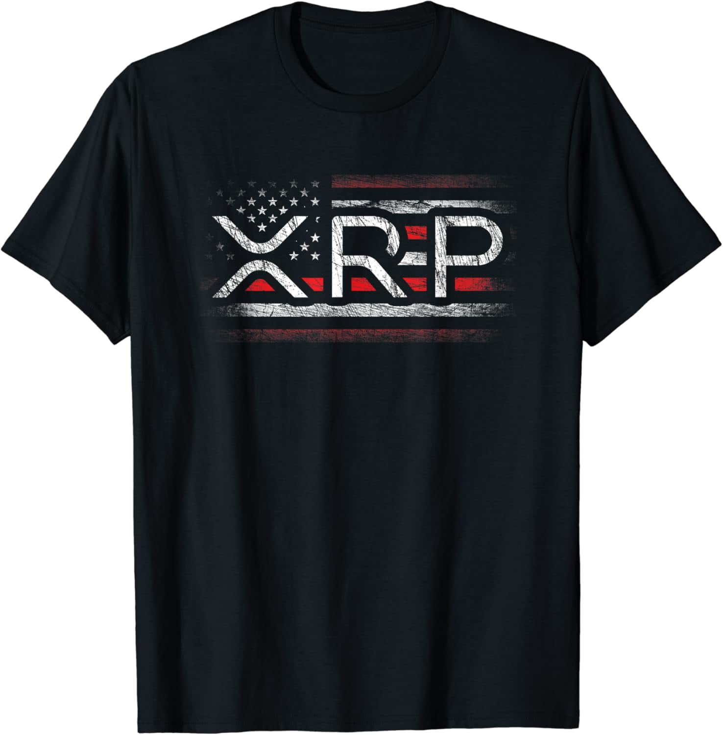 t-shirtCrypto Currency - XRP Cryptocurrency - American Flag - XRP T-Shirt  mens t shirt，black，women，funny，misfits，men，journey - Walmart.com