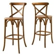 thumbnail image 3 of Modway Gear 43.5" Modern Style Elm Wood Bar Stool in Walnut Finish, 3 of 10