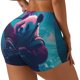 thumbnail image 1 of Balery DJ Panda Hot Air Balloon Pantalones cortos de entrenamiento estampados para mujer, sin costuras, ajustados, para gimnasio, yoga, correr, deportes, ejercicio activo, fitness.-XX-Large, 1 of 8