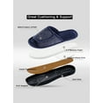 thumbnail image 4 of DL Adjustable Mens Slippers Memory Foam Open Toe House Slippers, 4 of 7