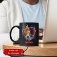 thumbnail image 2 of Personalized Basketball Coffee Mug - Gift for Sports Lovers, Custom Cup With Name, Ceramic 15oz, Customized Fan Black Cup, 2 of 10