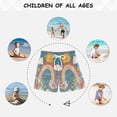 thumbnail image 6 of FORMRS Boys Swim Trunks Quick Dry Mesh Liner Boardshorts Sizes XS-XL, Blue Rainbow, 6 of 7