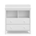 Storkcraft Alpine 2Drawer Infant Changing Table Dresser, White
