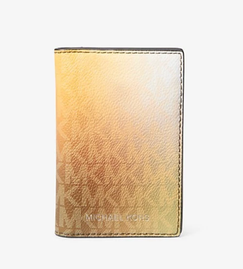 Michael Kors Women's Greenwich Medium Zebra Signature Logo Snap