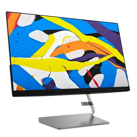 Lenovo - Q24i-10 24" IPS LED FHD FreeSync Monitor (HDMI, VGA) - Black