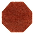 thumbnail image 3 of Unique Loom Solid Shag Collection Area Rug (4' 1" Octagon Terracotta), 3 of 6