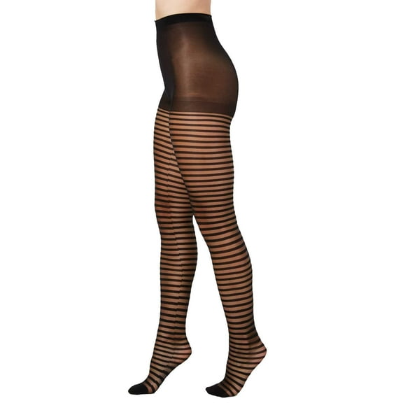 INC International Concepts Womens Horizontal Ribbon Tights;S/M
