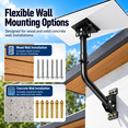 thumbnail image 6 of Starlink Roof Mount for Standard 4/4X/Gen 3/V3 Dish, Adjustable Wall and Roof Mounting Kit with Aluminum Pipe Adapter, Weatherproof Metal Bracket, 6 of 6