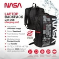 thumbnail image 6 of NASA Laptop Backpack For Women And Men - 15 Inch Laptop Bag With USB Port & Elegant Design - Waterproof Backpack With Adjustable Straps (Blue), 6 of 7