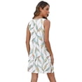 thumbnail image 5 of Vestido de verano BKRIVE sin mangas con estampado floral para mujer, 5 of 5