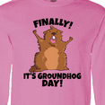thumbnail image 4 of Inktastic Finally It's Groundhog Day Long Sleeve T-Shirt, 4 of 5