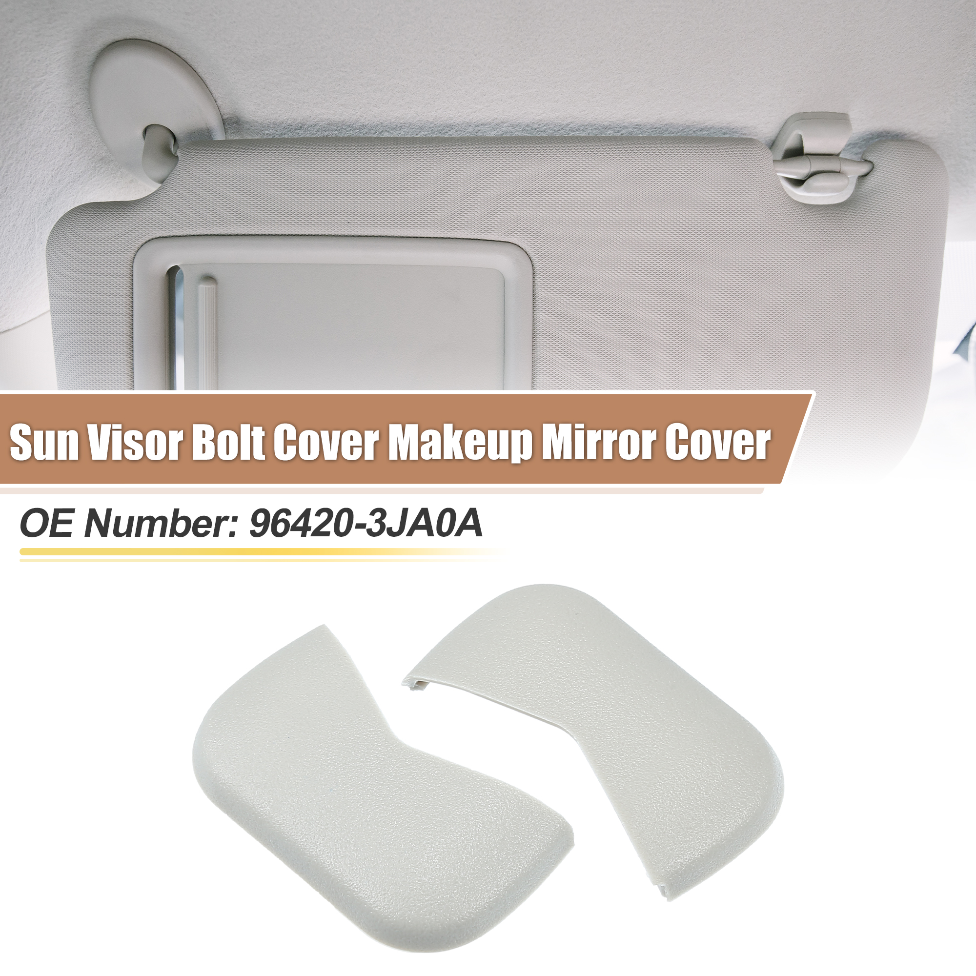 Unique Bargains 2Pcs Sun Visor Bolt Cover for Nissan Maxima Murano Altima Pathfinder