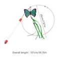 thumbnail image 3 of Retractable Cat Wand Toy Feather Teaser Stick Telescopic Interactive Exercise Toy Hunting Simulation Durable Handle, For Indoor Cats Play Training Bonding Stress Relief And Exercise, 3 of 6