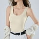 thumbnail image 5 of Pijama de manga corta para mujer, de verano, transpirable, con tirantes y almohadillas para el pecho. Blusa de poliéster para mujer., 5 of 7