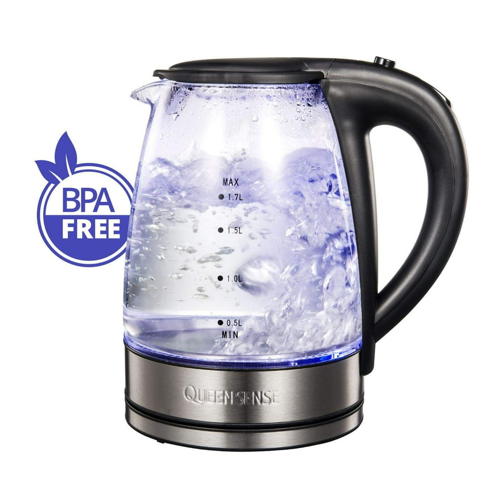 [Factory Store] QUEEN SENSE SpeedBoil Cordless Electric Kettle Glass