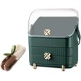 thumbnail image 1 of LHSHID Four Leaf Clover Series Make Up Case Dustproof Cosmetic Storage Box Cosmetics Skin Care Products MultiFunction Jewelry Organizer Case white, 1 of 7