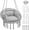 Grey, variant on CZMDZH Hammock Chair Hanging Swing Chair with Large Thick Cushions, Outdoor Hanging Chair with Macrame Cotton Rope for Indoor, Outdoor, Bedroom, Balcony, Holds 350 Lbs, Green