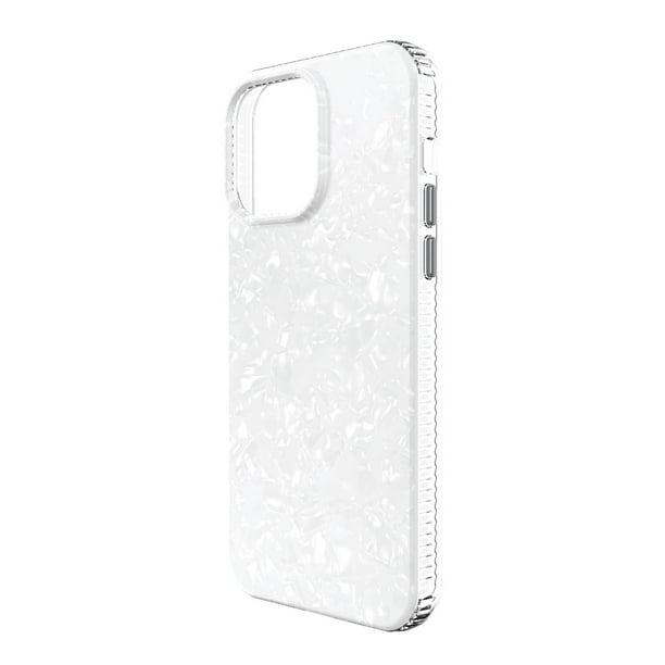 onn. White Pearl Phone Case for iPhone 14 Pro Max