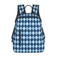 thumbnail image 1 of Disketp Blue Squares Mochila Ligera e Impermeable, Mochila de Día Resistente para Viajes, Senderismo y Uso Diario para Hombre y Mujer, 1 of 7