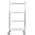 Wire Shelves 4-Shelf Adjustable, Storage Shelving Unit, Metal Shelves for Kitchen Storage Garage, Heavy Duty Organizer Wire Rack, 600 lb. Per Shelf Capacity, Silver(36”L x 24”W x 69”H)