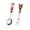 C, variant on Spoons and Forks Set, Christmas Spoon Christmas Dessert Spoon Fork Stainless Steel Tableware Set Cute Doll with Hand Gift