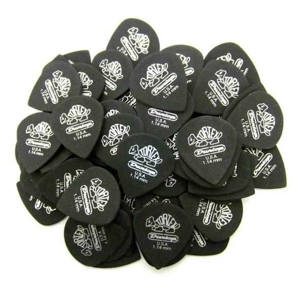 Dunlop Tortex® Pitch Black Jazz III, 1.14mm, 72/Bag