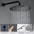 thumbnail image 3 of Shower System,10" Rain Shower Head with 5-Setting Handheld Shower Faucet Set,Slide Bar Shower Combo Set with Shower Valve,Matte Black, 3 of 5