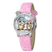 Jewelry VerPetridure Cartoons buckle Dazzling Mesh Belt Watch Rubber watch