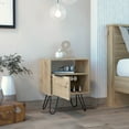 thumbnail image 2 of Boahaus Huelva Nightstand, 1 Drawer, Manufactured Wood, Light Oak, 2 of 5