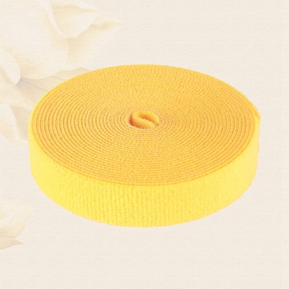 OFFIGAM Adjustable Hook and Loop Cable Strap Yellow for Fastening Power Speaker USB Cables