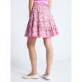 thumbnail image 4 of Free Assembly Women's and Women’s Plus Tiered Cotton Mini Skirt with Lace Trim, Sizes XS-4X, 4 of 6
