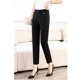 thumbnail image 4 of Primavera/verano Nuevos Pantalones de Mujer Ajustados Negros Ligeros Pantalones de Mujer con Elástico para Efecto Adelgazante Pantalones de Trabajo Pantalones Harem, 4 of 7