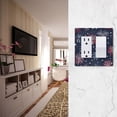 thumbnail image 5 of Yayeee Rocker Switch Wall Plate 1-Gang 4.6"x2.9" Home Decorative Outlet Cover, Red and Blue Fireworks Pattern, 5 of 6