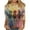 Multicolor Tops for Women_j, variant on CYMMPU Business Work Blouses Plus Size Tunic Tops Crewneck Vintage Basic Tees Horse Printed 3/4 Length Sleeve Shirts Summer Fall 2025 Clothes for Women Multicolor XXXXL
