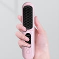 thumbnail image 3 of Cepillo Alisador de Pelo Inalámbrico, Cepillo Alisador de Calentamiento Rápido, Rizador de Pelo de Iones Negativos, Peine Calefactor Portátil-Rosa, 3 of 9