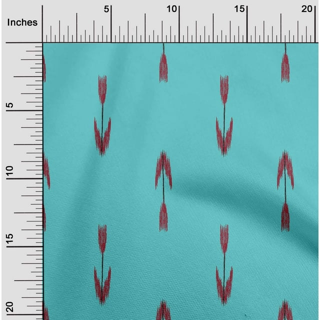 oneOone Tissu Flex Coton Flèche Ikat Décor Tissu Imprimé BTY 40 Pouces de Large
