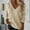 Beige, variant on POROPL Fall Sweaters for Women 2025 Long Sleeve V-Neck Sweater Oversized Knitted Blouse Top Pullover,Lightweight,Size S-3XL