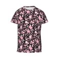 thumbnail image 6 of Honeii Daisies Flowers Print Youth Short Sleeve T-Shirt,Boys Athletic Shirt,Quick Dry Short Sleeve Performance Moisture Wicking T Shirt, 6 of 6