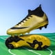 thumbnail image 3 of Zapatos de fútbol para hombre, botas de fútbol con tacos, transpirables, largos, tobillo TF, entrenamiento deportivo al aire libre, ultraligero, 3 of 5
