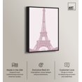 thumbnail image 2 of Pink Sparkling Floral Paris Canvas Paris Art Prints by Art Remedy, Black Frame, 36" x 54", 2 of 7
