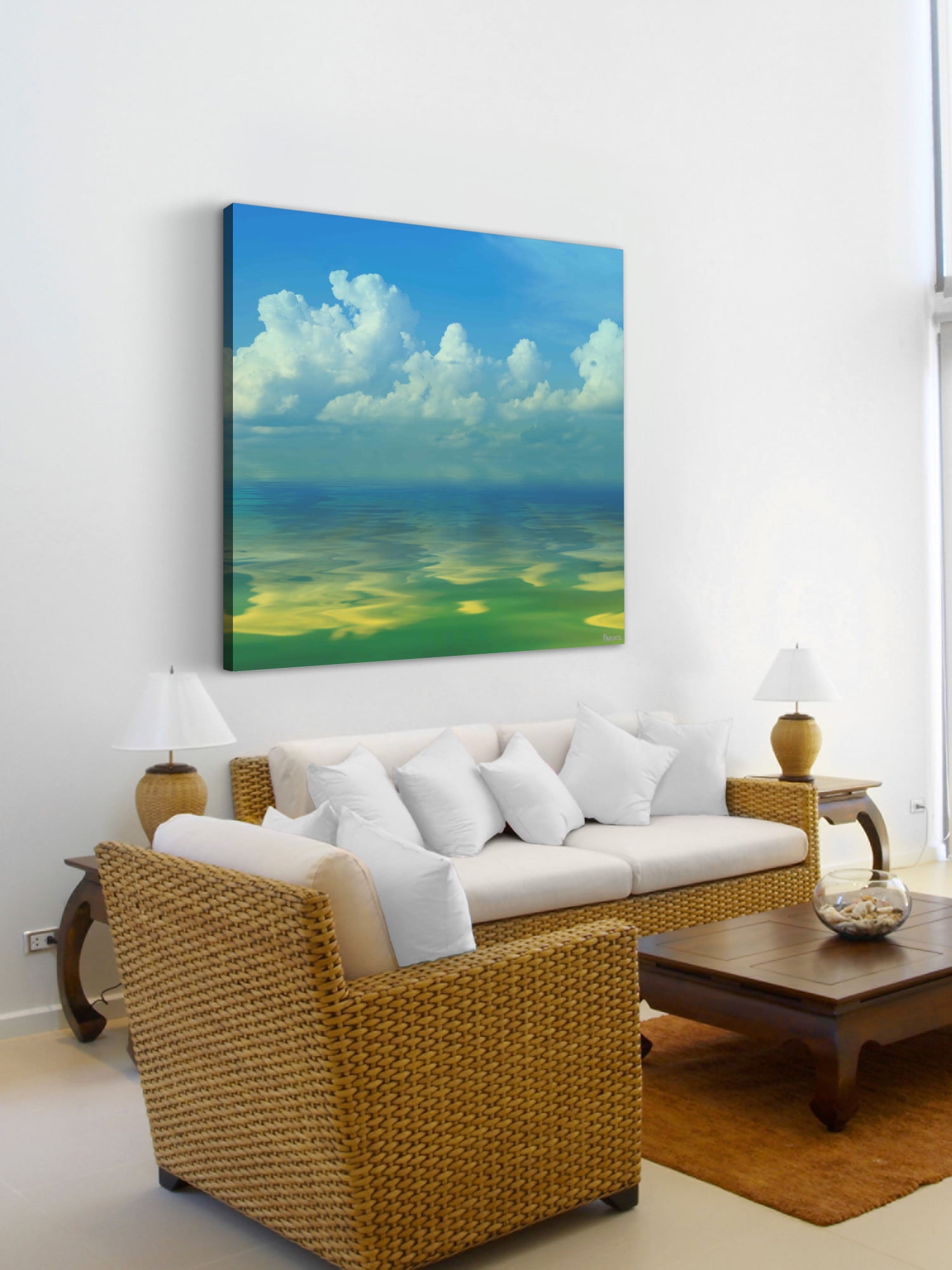 "Cumulus Clouds" Print on Canvas