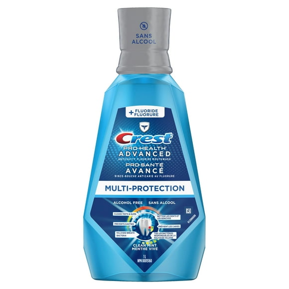 Crest Pro-Health Advanced, Extra Deep Clean Mouthwash, Fresh Mint 1 Litre